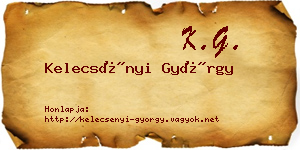 Kelecsényi György névjegykártya